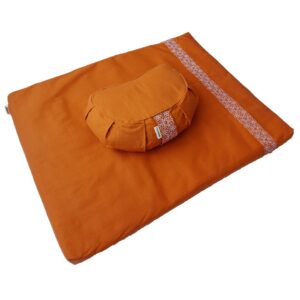 Meditation Set with Half-Moon Cushion